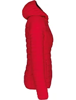 Kariban K 6111 Lehká dámská prošívaná bunda s kapucí 20.6111 red
