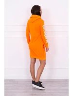 Off White šaty neon orange