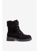 Dámské podšité boty workery na zip černé Mivael