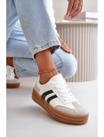 Dámské tenisky na platformě bílo-šedé Nesonice