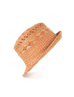 Unisex plážový klobouk cz21146-1 Béžovo-oranžová - Art Of Polo Unisex plážový klobouk cz21146-1 Béžovo-oranžová - Art Of Polo