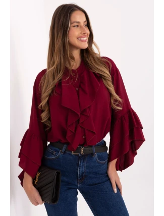 Košile s dlouhým rukávem model 220226 Rue Paris Košile s dlouhým rukávem model 220226 Rue Paris