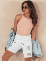 Dámské džínové šortky VENICE white FashionStreet SY0392 Dámské džínové šortky VENICE white FashionStreet SY0392