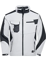 Daiber JN 844 Pracovní letní softshellová bunda - Strong 02.0844 white/carbon Daiber JN 844 Pracovní letní softshellová bunda - Strong 02.0844 white/carbon
