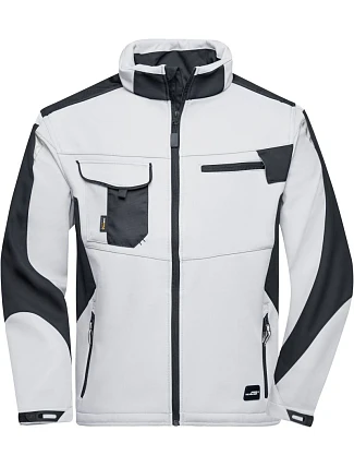 Daiber JN 844 Pracovní letní softshellová bunda - Strong 02.0844 white/carbon Daiber JN 844 Pracovní letní softshellová bunda - Strong 02.0844 white/carbon