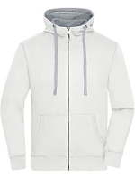 Daiber JN 963 Pánská mikina s kapucí "Lifestyle" 02.0963 off white/grey heather