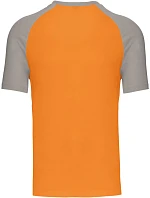 Kariban K 330 Baseballové tričko 20.K330 orange/light grey Kariban K 330 Baseballové tričko 20.K330 orange/light grey