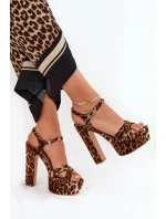 Dámské Sandály Na Podpatku A Platformě Eko Kožené Béžové Lomman Dámské Sandály Na Podpatku A Platformě Eko Kožené Béžové Lomman