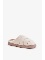 Futrzane Teplé Dámské Pantofle Béžové Vamirae Futrzane Teplé Dámské Pantofle Béžové Vamirae