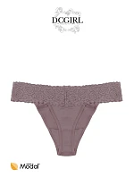 Dámská tanga 26706 A'2 černo-béžové - DC Girl