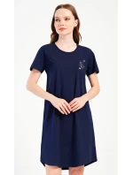 Dámská noční košile s krátkým rukávem Motýlek
