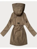 Klasyczna kurtka damska na podszewce Goodlookin brązowa (B2006-48)