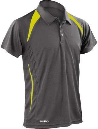 Spiro S 177M Pánské týmové piqué polo 29.177M grey/lime