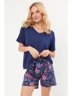 Italská móda Wista kr.r. kr.sp. barva:tmavě modrá/potisk