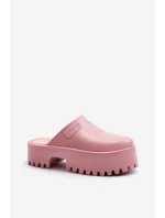 Dámské žabky s masivní podrážkou Big Star NN274020 Růžové Dámské žabky s masivní podrážkou Big Star NN274020 Růžové