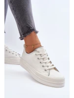 Dámské tenisky s platformou Big Star LL274A177 bílé