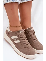 Dámské Sportovní Boty Sneakers Big Star UU274025 Tmavá béžová Dámské Sportovní Boty Sneakers Big Star UU274025 Tmavá béžová