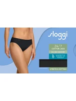 Dámské kalhotky sloggi 24/7 Cotton Lace Tai C3P - černé - SLOGGI