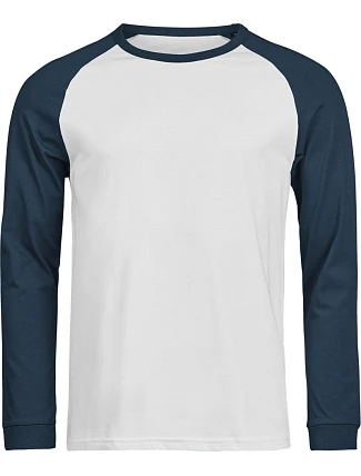 Tee Jays TJ 1170 Baseballové tričko s dlouhým rukávem "Unlabeled" 18.1170 white/ink