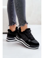 Dámské Zateplené Tenisky Na Platformě Big Star OO274A216 Černé