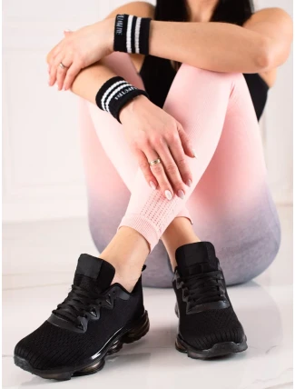 Exkluzívní tenisky dámské černé bez podpatku Exkluzívní tenisky dámské černé bez podpatku