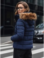 Dámská prošívaná zimní bunda VERSES navy blue FashionStreet TY4039