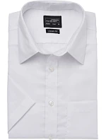 Daiber JN 684 Mikro keprová košile s krátkým rukávem 02.0684 white Daiber JN 684 Mikro keprová košile s krátkým rukávem 02.0684 white