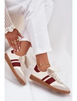 Nízké Dámské Tenisky S Ohnutým Jazykem Bordó Ardira Nízké Dámské Tenisky S Ohnutým Jazykem Bordó Ardira