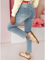 Dámské džínové kalhoty mom fit NEWGEN blue FashionStreet UY2470