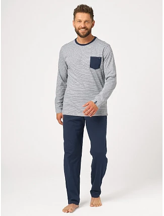 Pyžamo Key MNS 363 B26 dlouhé rukávy, velikosti M–2XL Pyžamo Key MNS 363 B26 dlouhé rukávy, velikosti M–2XL