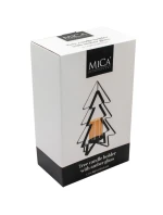 KOVOVÝ SVÍCEN 31,5 CM VÁNOČNÍ STROMEK SLÍDA