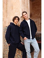 Fruit of the Loom Iconic Premium Hooded Sweat Jacket Mikina s kapucí z těžké bavlny 16.2286 athletic heather Fruit of the Loom Iconic Premium Hooded Sweat Jacket Mikina s kapucí z těžké bavlny 16.2286 athletic heather