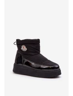 Dámské vytažené sněhule na platformě černé Gattea Dámské vytažené sněhule na platformě černé Gattea