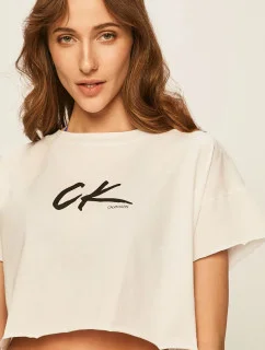 Plážový top KW0KW01006-YCD bílá - Calvin Klein