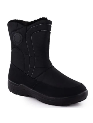 Dámské ploché zateplené sněhule černé Potocki SU33310