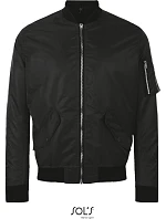 SOL'S Rebel Stylová bunda "Bomber" 25.1616 black SOL'S Rebel Stylová bunda "Bomber" 25.1616 black