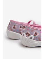 Domácí Lodičky S Pejskem Befado 116Y325 Růžové