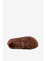 Mokasyny Barefoot z přírodního semiše Zazoo 10220 hnědé Mokasyny Barefoot z přírodního semiše Zazoo 10220 hnědé
