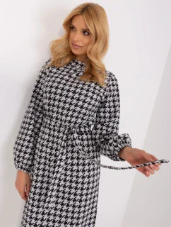 LK SK 509516 šaty.04 bílá a černá