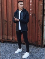 Pánská přechodná softshellová bunda s kapucí tmavě modrá FashionStreet TX4813 Pánská přechodná softshellová bunda s kapucí tmavě modrá FashionStreet TX4813