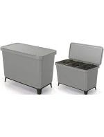 SORTIBOX 3W1 SMOOTH GRAY odpadkový koš