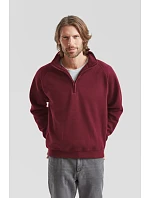 Fruit of the Loom Premium Zip Neck Sweat Mikina s 1/4 zipem 16.2032 bottle green