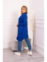 Svetr s netopýřími rukávy chrpově modrý