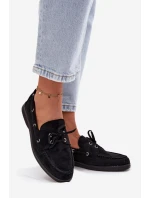 Dámské semišové mokasíny Big Star RR274948 Černé