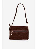 Malá Kabelka Listonoska z Eko Semiše Čokoládová Lucelle