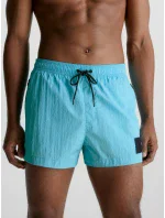 Pánské plavky Short Drawstring Swim Shorts CK Nylon KM0KM00868CU8 modrá - Calvin Klein