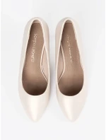 Zajímavé  lodičky Jasnobeżowy dámské na jehlovém podpatku