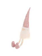 DEKORATIVNÍ TRPASLÍK LESKLÝ SANTA 38+20CM RŮŽOVÝ DEKORATIVNÍ TRPASLÍK LESKLÝ SANTA 38+20CM RŮŽOVÝ