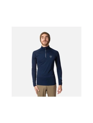 Rossignol Poursuite 1/2 Zip T-shirt navy blue pánské