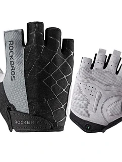 Cyklistické rukavice Rockbros S109GR velikost M - šedé
